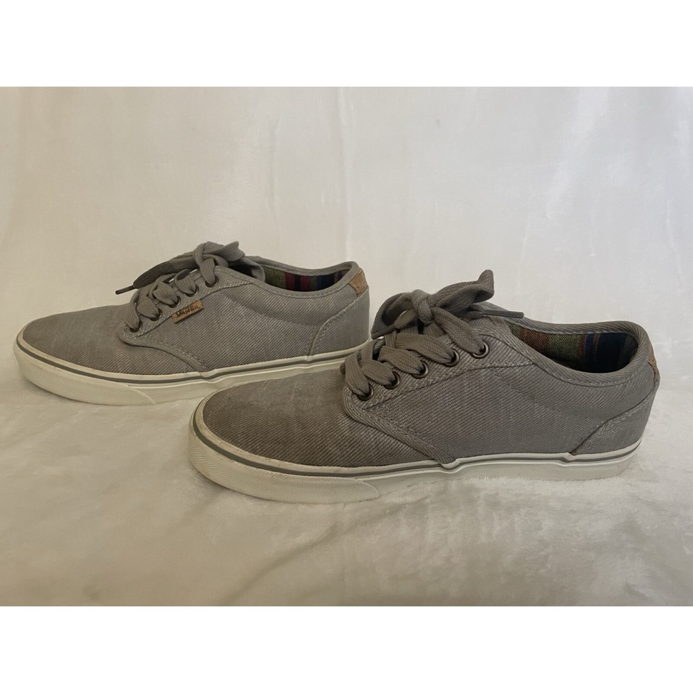 VANS ULTRACUSH Lace Up‎ Shoes Washed Gray  w Cork Accent Men's US 7.5 EU 40